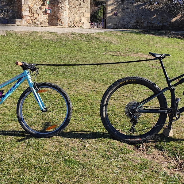 tandem bicicleta row rope